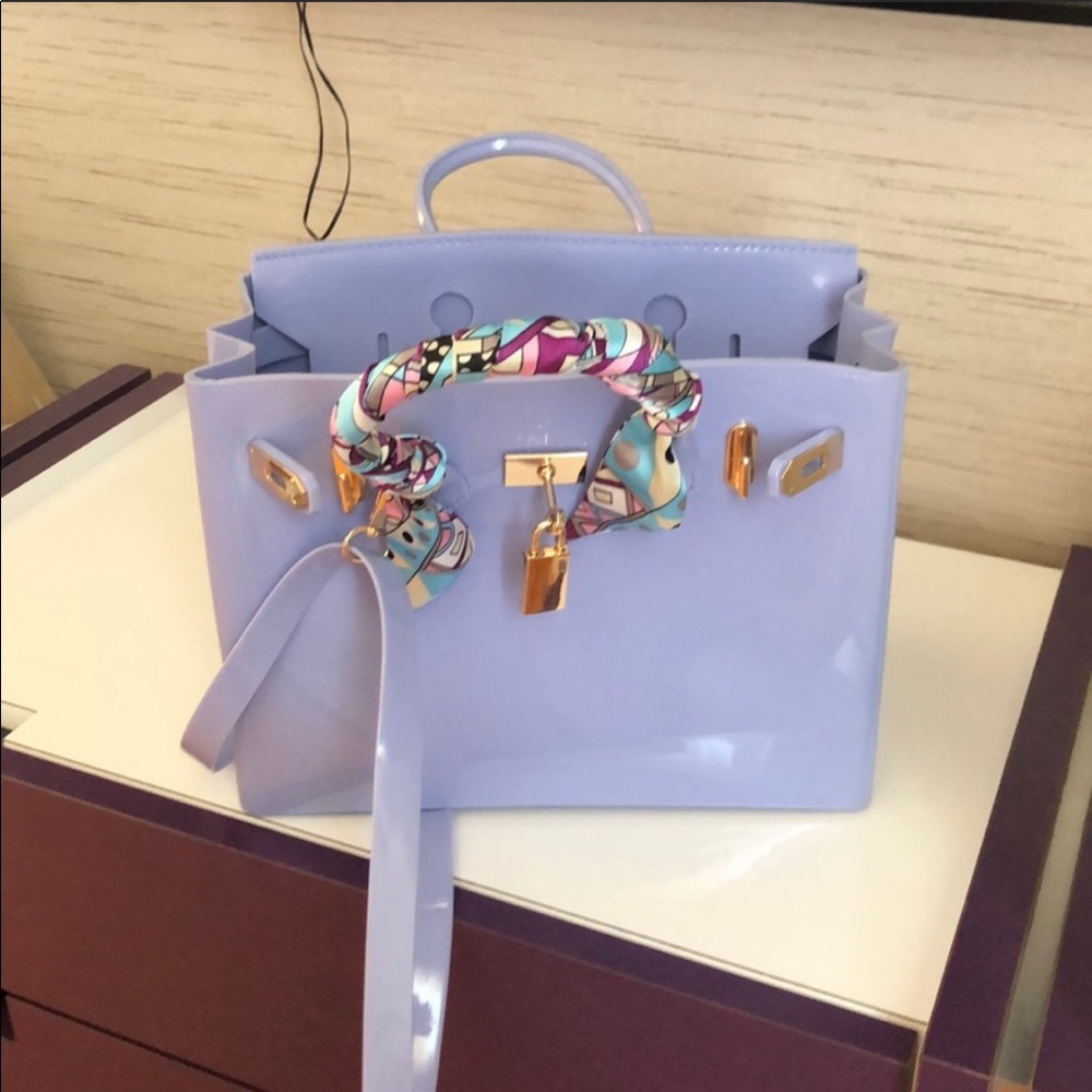 RELIST Lavender/Purple Beachkin Birkin Jelly Bag